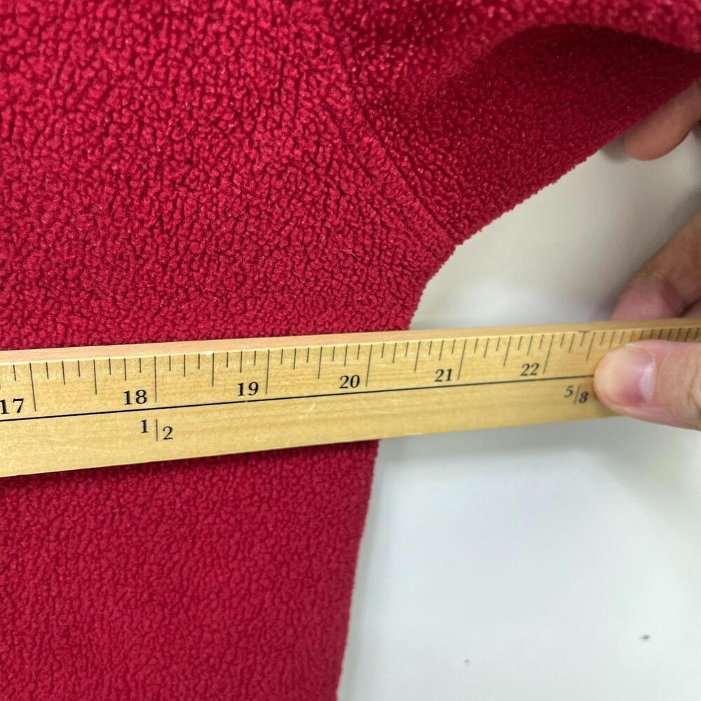 Vintage 90s Gap Fleece Hoodie Small Red Y2K - Picture 5 of 9